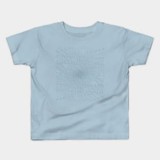 Swirling blue particles Kids T-Shirt